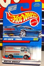 Hot Wheels 1998 Mainline #874 Pit Crew Truck Gray w/ SBs Hi-Bank Racing - £2.16 GBP