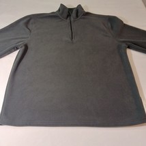 St John's Bay Men's Gray Size Large Long Sleeve Quarter Zip Pullover Sweatshirt image 6