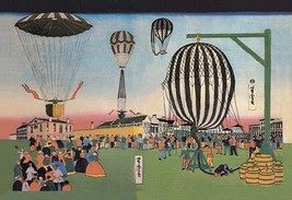 Launching of Hot Air Balloons - Art Print - £17.25 GBP+