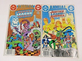 1983-84 DC Comics Annuals 1&amp;2 Justice League of America Military Newssta... - £15.02 GBP