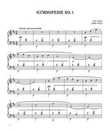 Gymnopédie No.1 by Erik Satie. (Sheet Music Piano) - $42.64 MXN