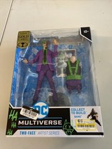 DC Multiverse McFarlane Gold Label Collection Jokerized Two-Face Artist ... - £15.50 GBP