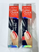 Sally Hansen Color Quick Fast Dry Nail Color Pen #05 Orange Lot Of 2 - £12.30 GBP