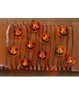 LED Pumpkin Jack o Lantern Lights Battery Operated Halloween Autumn Fall... - £9.59 GBP