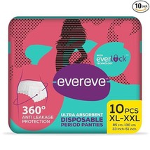 Ultra Absorbent Disposable Period Panties, XL-XXL,10&#39;s Pack Postpartum &amp; Overnig - £18.67 GBP
