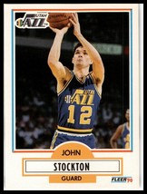 1990-91 Fleer #189 John Stockton - £1.18 GBP