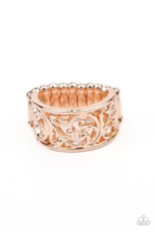 Paparazzi Di-Vine Design Rose Gold Ring - New - £3.55 GBP