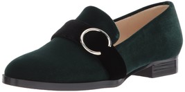 Nine West Women&#39;s Huff Loafer Flat Green/Black Fabric Size 5.5 B(M) US - £24.82 GBP