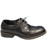 Florsheim Oxford Dress Shoes Mens 10 Black Leather Square Toe Lace Up 11... - $50.80 CAD