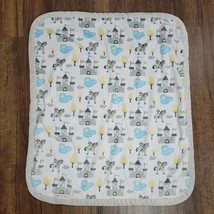 Blankets &amp; and Beyond Blue Gray White Castle Horse Pony Knight Pond Duck... - £46.67 GBP