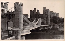 Mainland Wales Uk Bridge To Conway Castle~Radley Series Real Photo Postcard - £5.04 GBP