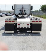 Heavy-Duty Powder Coated Mud Flap Weights - 1 Pair for Semi Trucks, 24&quot; ... - $111.47 CAD