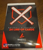 Glover&#39;s BB/SB Line-Up Cards (24 Games) B&amp;S-20 - $14.98