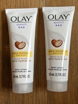 Olay Quench Ultra Moisture Lotion  Shea Butter Small Travel Purse Size 1.7 oz X2 - £39.56 GBP