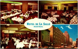 Hotel La Salle Multi View Montreal Quebec Canada UNP Chrome Postcard  D13 - £3.01 GBP