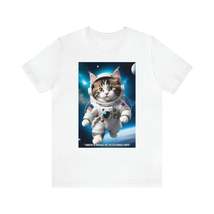 Cat Breeds in Space - Norwegian Forest - Unisex Jersey Short Sleeve Tee - £15.38 GBP+