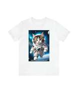 Cat Breeds in Space - Norwegian Forest - Unisex Jersey Short Sleeve Tee - £15.38 GBP+