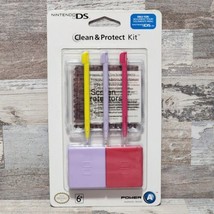 Nintendo DS Universal Clean &amp; Protect Kit Cleaning Cloth Stylus Brand New  - £6.65 GBP