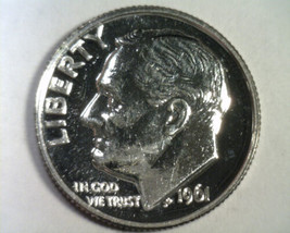 1961 ROOSEVELT DIME CHOICE PROOF CH. PR NICE ORIGINAL COIN BOBS COINS 99... - $6.00