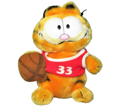 1981 Garfield Plush Cheryl Red Jersey #33 Rare 9&quot; Vintage Stuffed Shootin Hoops - £12.56 GBP