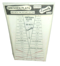 Vintage Speedy Dresden Plate 20 Piece Quilting Template - £19.65 GBP