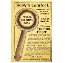 Baby Teething Finger Ring 1897 Advertisement Victorian Infant Toys ADBN1rrr - £10.37 GBP