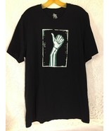 Geoff Ramsey Men&#39;s XL Black Graphic T-shirt Thumbs up Skeleton Hand - £15.13 GBP