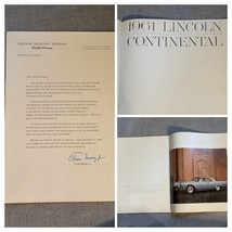 1961 Lincoln Continental Masterpiece Pure Élégance Auto Sales Pictural B... - $749.32 MXN