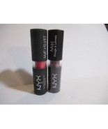 NYX Velvet and Velvet Matte Lipstick 2 Shades Up The Bass + Blood Love  - $10.99