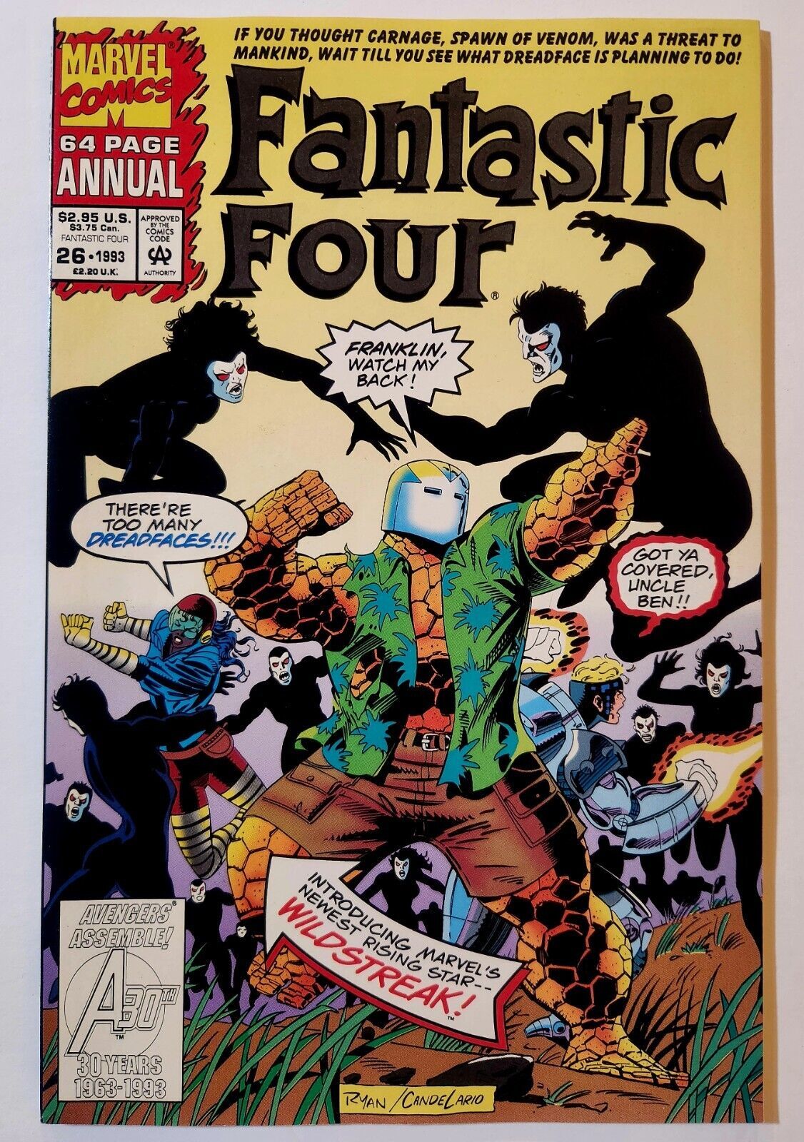 FANTASTIC FOUR ANNUAL #26 MARVEL 1993 FIRST APP WILDSTREAK NM- 9.2 - $3.00