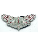 Tim Mcgraw Wings Silver Metal Belt Buckle TM Initial Wings  - $9.85
