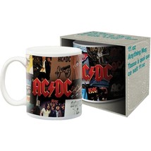 AC/DC Rock Group Albums Photo Images 11 oz Ceramic Coffee Mug NEW UNUSED - £5.49 GBP