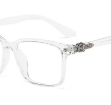 Glasses Chrome Titanium mm6 Acrylic Clear Hearts Dutch Designer Von CH Vetements - £23.14 GBP