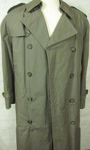 GORGEOUS Brooks Brothers Cotton Blend Belted Trench Rain Coat Zip Out Lining 40 - £69.88 GBP