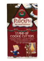 Rudolph The Red Nosed Reindeer Stand Up Cookie 3D Cutters Christmas Set Of 16 - £26.47 GBP