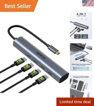 Ultra-Fast 4-Port USB C Multiport Adapter - Compatible with MacBook &amp; More - $43.50