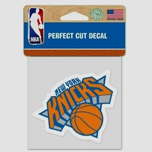 NEW YORK KNICKS PERFECT CUT 4&quot;X4&quot; DIE CUT DECAL NEW &amp; OFFICIALLY LICENSED - £3.89 GBP