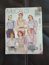 Mc Call&#39;s Sewing Pattern Women&#39;s Blouse Classic Shirt 4520 Size 12 Uncut Vtg 1989 - £7.58 GBP