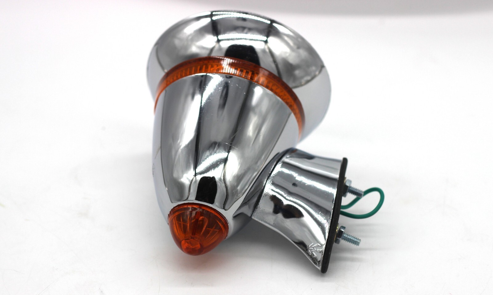 GT Style Race Bullet Outside Sports Mirrors Hot Rat Street Rod Plastic LED Item image 5