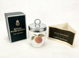Royal Worcester Porcelain Egg Coddler, Sealed Jar Cooking, With Box &amp; Recipes - £19.59 GBP
