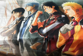 Attack on Titan Gintama Gintoki Sakata Levi Ackerman Monkey D.Luffy Poster 60x40 - £14.37 GBP