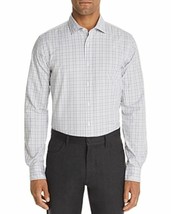 The Men&#39;s Store  Bi-Color Plaid Classic Fit Shirt Grey-Large - $24.97