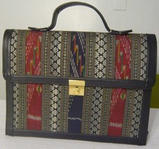 Briefcase with Thai Fabric Design - £55.95 GBP