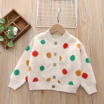 Baby Polka Dot Pattern Fur Fleece Design Thermal Winter Coat(D0102H2S0H7.) - £31.47 GBP
