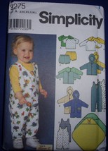 Simplicity Babies Layette Top Jacket Coat Romper Blanket Size XXS-L #9275 Uncut - $5.99