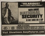 National Security Vintage Movie Print Ad Martin Lawrence TPA10 - $5.93
