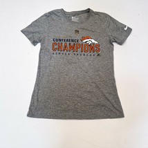 NIke NFL Denver Broncos Super Bowl 50 Conference Champions Shirt Women’s Medium - £7.56 GBP