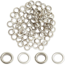 Silver Grommets, Eyelet Rings (0.8 Inch, 100 Pieces) - £12.78 GBP
