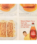 1957 Log Cabin Maple Syrup Advertisement Breakfast Condiments Vintage DW... - £23.81 GBP