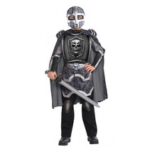 Knight Terror Boys XL Halloween Costume with Mask Cape Belt Tunic Arm Kn... - $34.95